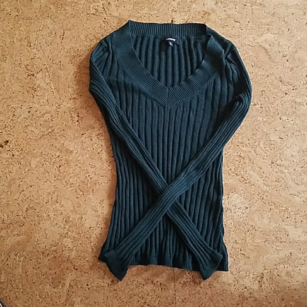Dark green sweater